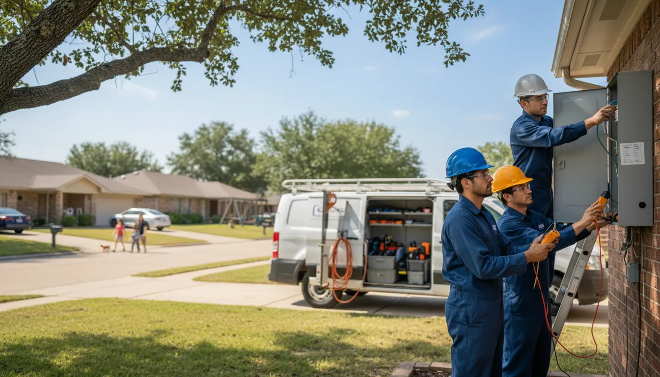 Certified electrician providing emergency electrical services in Two Rivers, WI